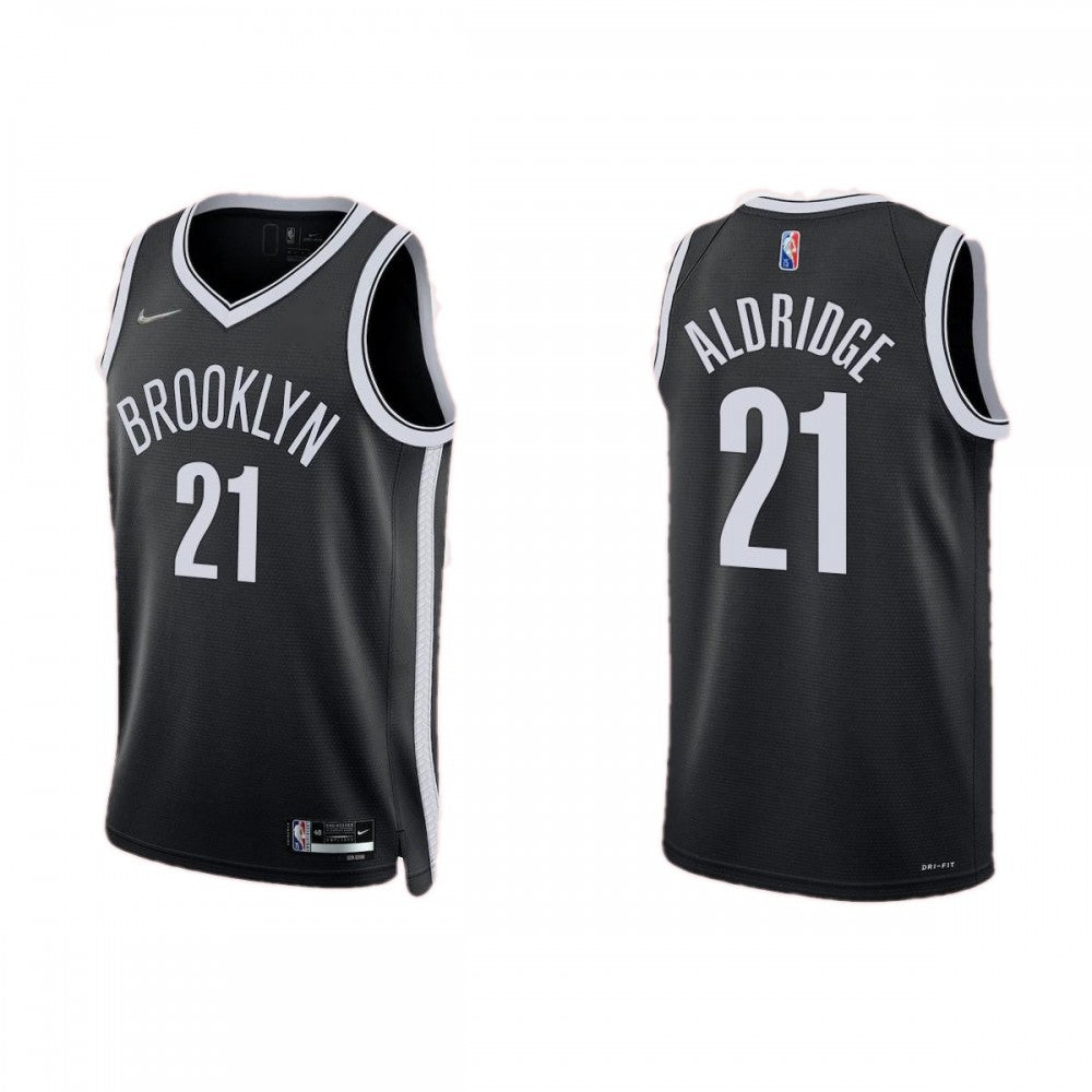 Men's Brooklyn Nets LaMarcus Aldridge #21 Nike Black 2021 Swingman NBA NBA Jersey - Icon Edition