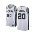 Men's San Antonio Spurs Manu Ginobili #20 Nike White 2020/21 Swingman NBA Jersey - Association Edition