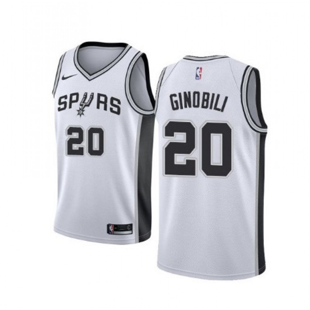 Men's San Antonio Spurs Manu Ginobili #20 Nike White 2020/21 Swingman NBA Jersey - Association Edition