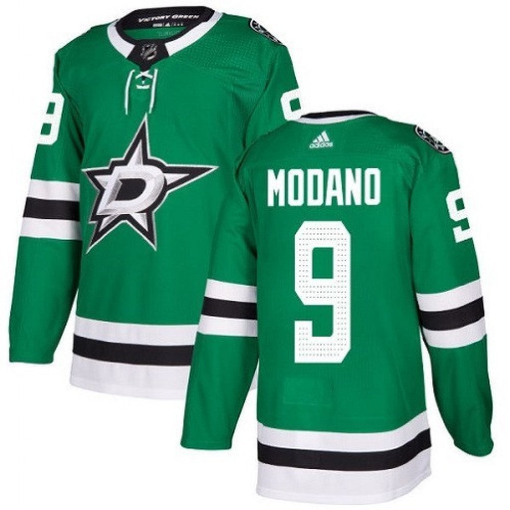Men's Dallas Stars Mike Modano #9 adidas Kelly Green Authentic Player NHL Jersey