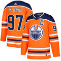Men's Edmonton Oilers  Connor McDavid #97 adidas Orange Alternate Authentic NHL Jersey