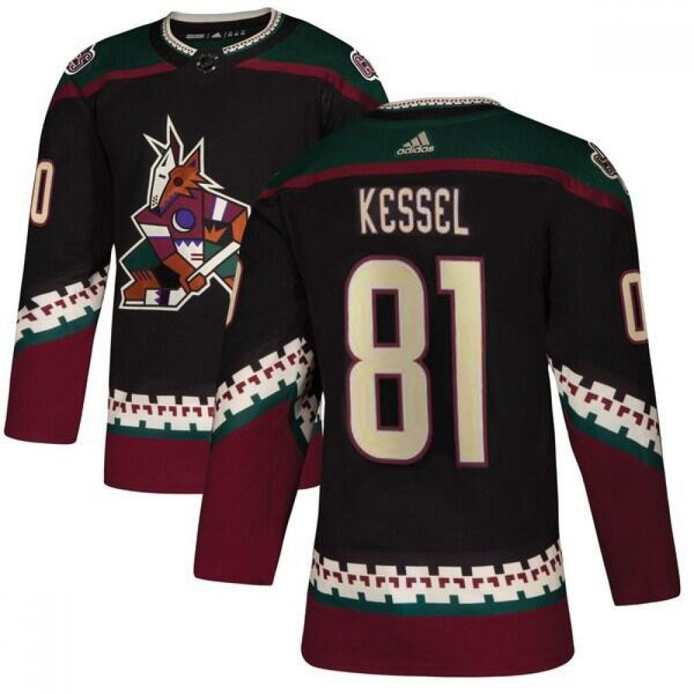 Men's Arizona Coyotes Phil Kessel #81 adidas Black Alternate Authentic NHL Jersey