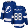 Men's Tampa Bay Lightning Andrei Vasilevskiy #88 adidas Blue Authentic NHL Jersey