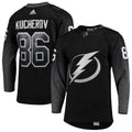 Men's Tampa Bay Lightning Nikita Kucherov #86 adidas Black Authentic NHL Jersey