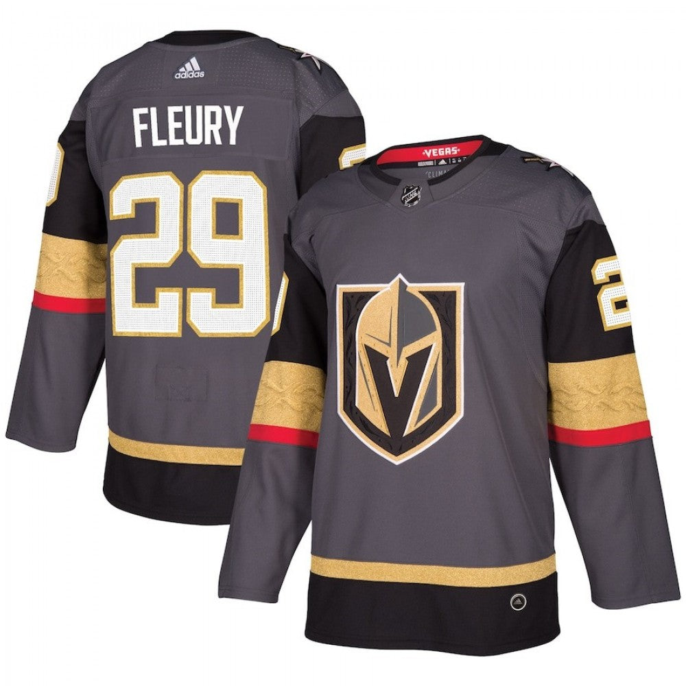 Men's Vegas Golden Knights Marc-Andr Fleury #29 Adidas Gray Authentic Player NHL Jersey
