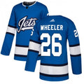 Men's Winnipeg Jets Blake Wheeler #26 adidas Blue Alternate Authentic NHL Jersey