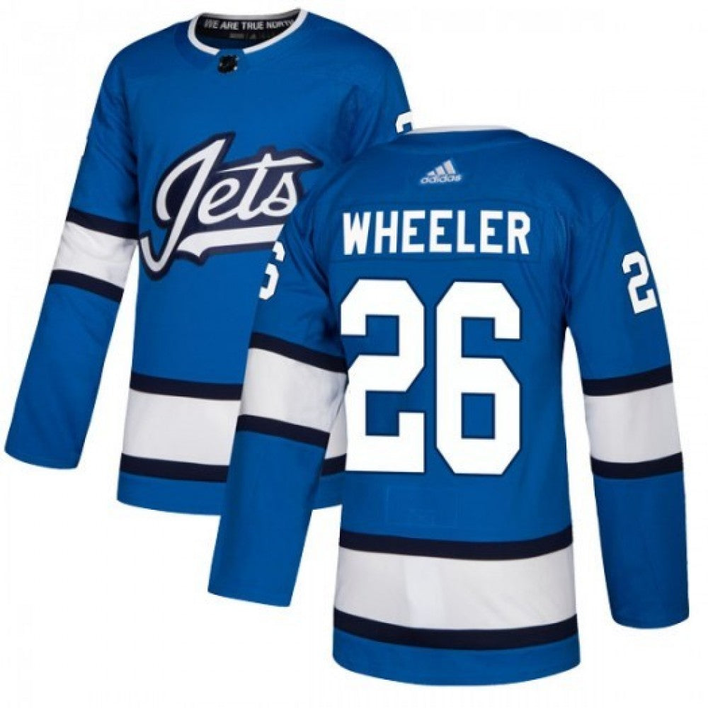 Men's Winnipeg Jets Blake Wheeler #26 adidas Blue Alternate Authentic NHL Jersey