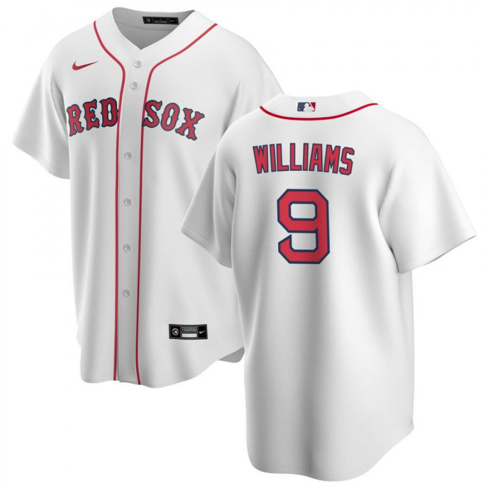 Men's Boston Red Sox Ted Williams #9 Nike White Home 2020 MLB Jersey