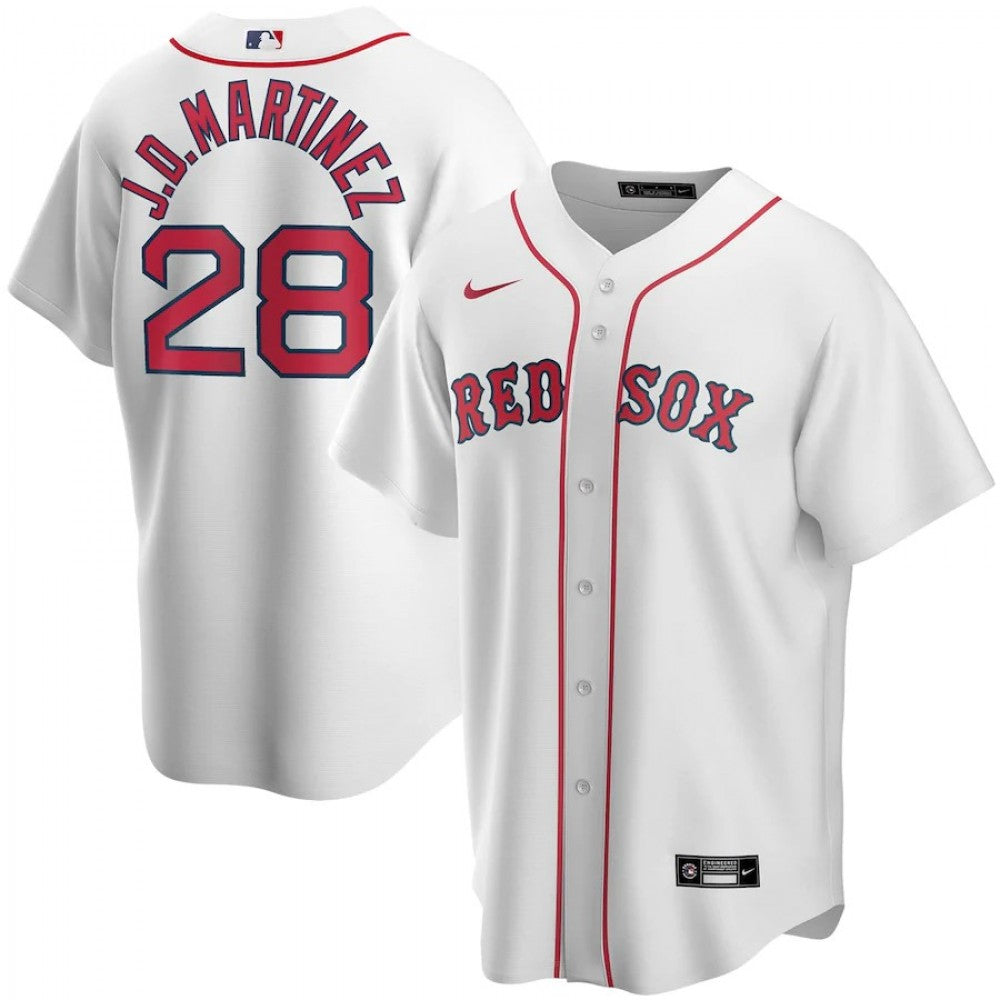 Men's Boston Red Sox J.D.MARTINEZ #28 Nike White Home 2020 MLB Jersey