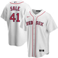 Men's Boston Red Sox Chris Sale  #41 Nike White Alternate 2020 MLB Jersey