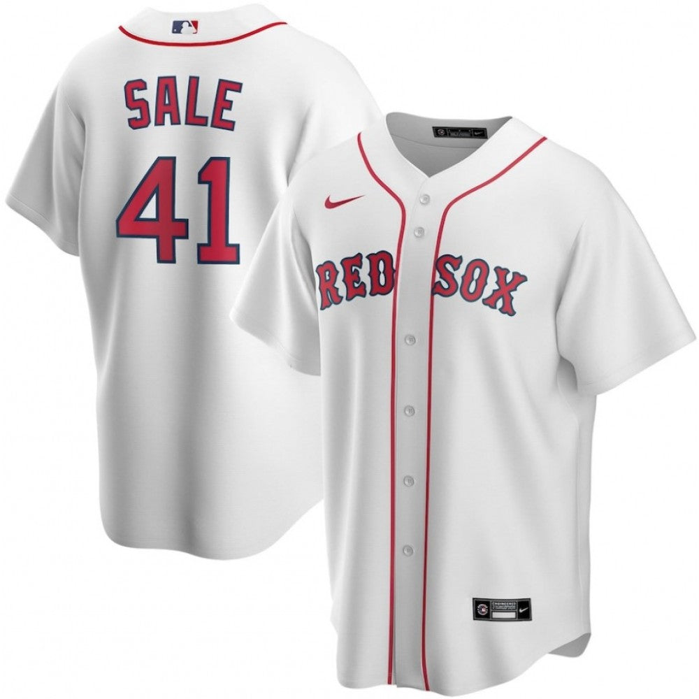 Men's Boston Red Sox Chris Sale  #41 Nike White Alternate 2020 MLB Jersey