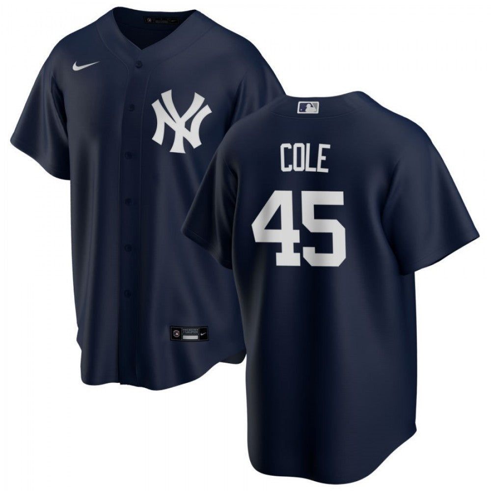 Men's New York Yankees Gerrit Cole #45 Nike Navy Alternate 2020 MLB Jersey