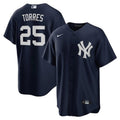Men's New York Yankees Gleyber Torres #25 Nike Navy Alternate MLB Jersey