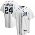 Men's Detroit Tigers Miguel Cabrera 24# Nike White Home 2020 MLB Jersey
