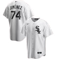 Men's Chicago White Sox Eloy Jimenez #74 Nike White&amp;Roayl Home MLB Jersey