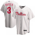 Men's Philadelphia Phillies Bryce Harper #3 Nike White&amp;Red Home 2020 MLB Jersey