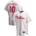 Men's Philadelphia Phillies J. T. Realmuto #10 Nike White&amp;Red Home 2020 MLB Jersey