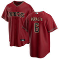 Men's Arizona Diamondbacks David Peralta #6 Nike Red 2020 Alternate MLB Jersey