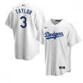 Men's Los Angeles Dodgers Chris Taylor #3 Nike White 2020 MLB Jersey
