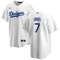 Men's Los Angeles Dodgers Julio Uras #7 Nike White 2020 Home MLB Jersey