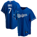 Men's Los Angeles Dodgers Julio Uras #7  Nike Royal 2020 World Series Champions Home MLB Jersey