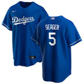 Men's Los Angeles Dodgers Corey Seager #5 Nike Royal Alternate 2020 MLB Jersey