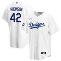 Men's Los Angeles Dodgers Jackie Robinson #42 Nike White 2020 World Series Champions Home MLB Jersey