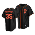 Men's San Francisco Giants Brandon Crawford #35 Nike Black Home 2020 MLB Jersey