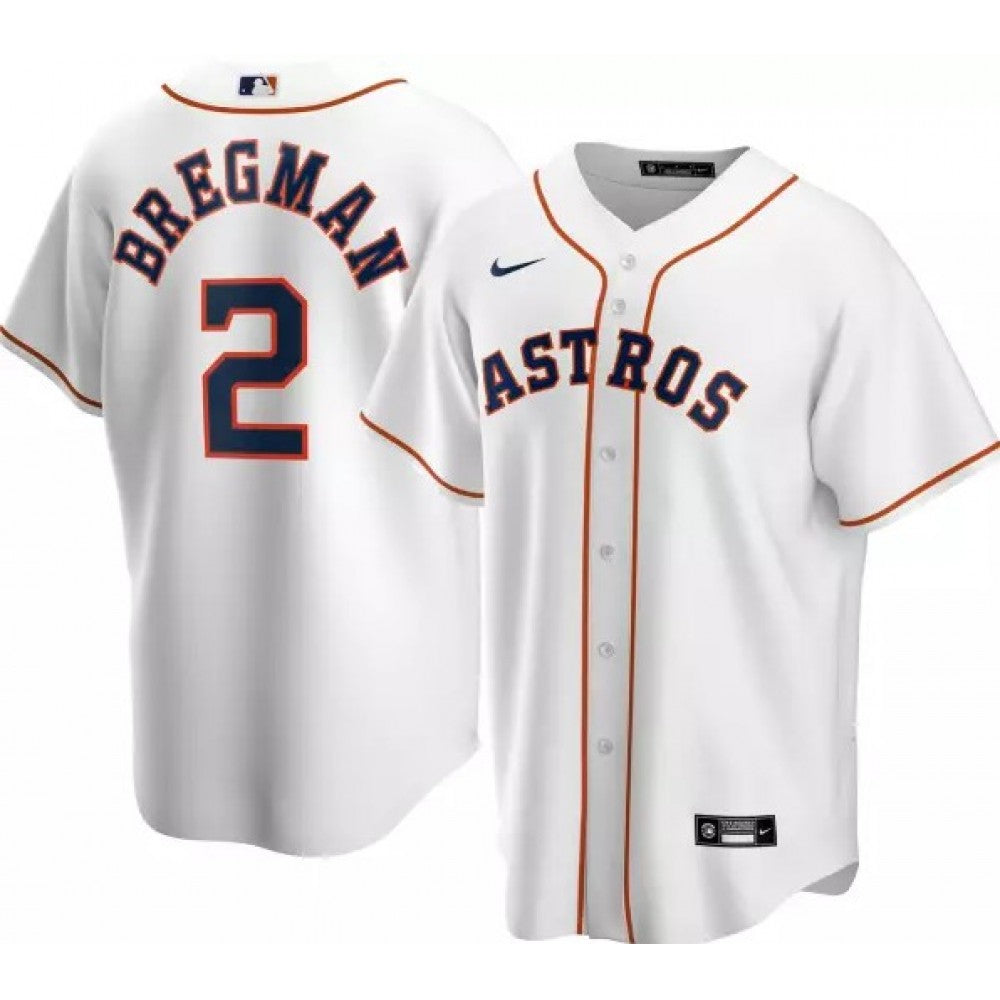 Men's Houston Astros Alex Bregman #2 Nike White Home 2020 MLB Jersey