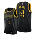 Men's Los Angeles Lakers Rajon Rondo #4 Nike Black Swingman NBA NBA Jersey - City Edition