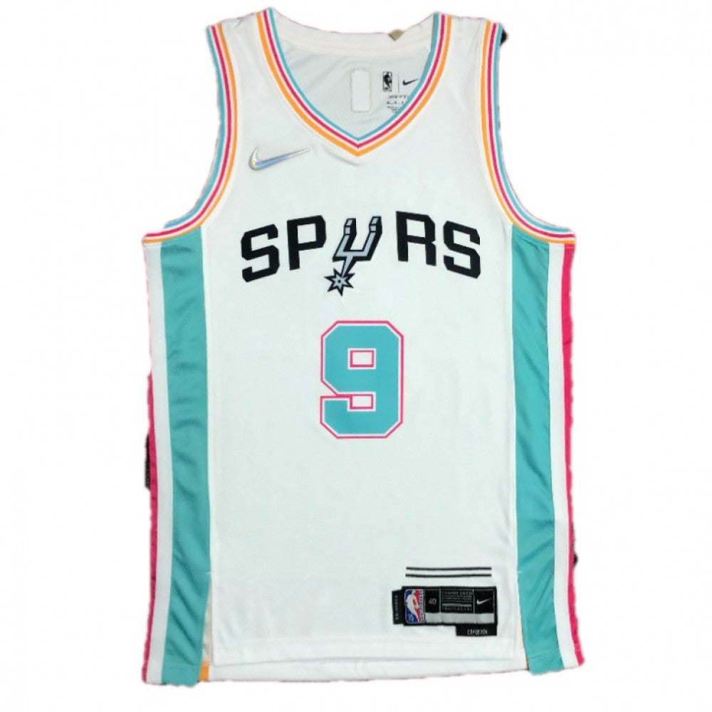 Men's San Antonio Spurs Tony Parker #9 Nike White 2021/22 Swingman NBA Jersey - City Edition