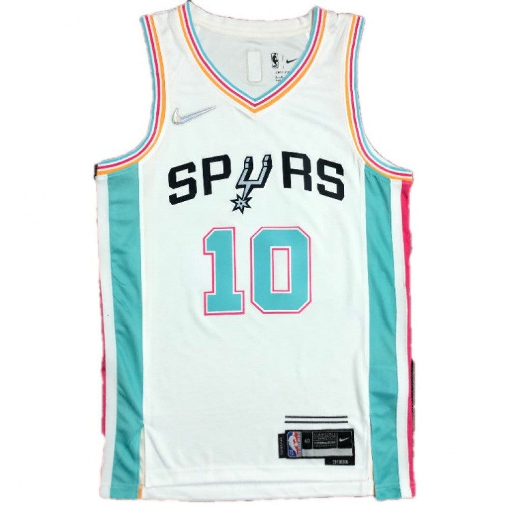Men's San Antonio Spurs DeMar DeRozan #10 Nike White 2021/22 Swingman NBA Jersey - City Edition