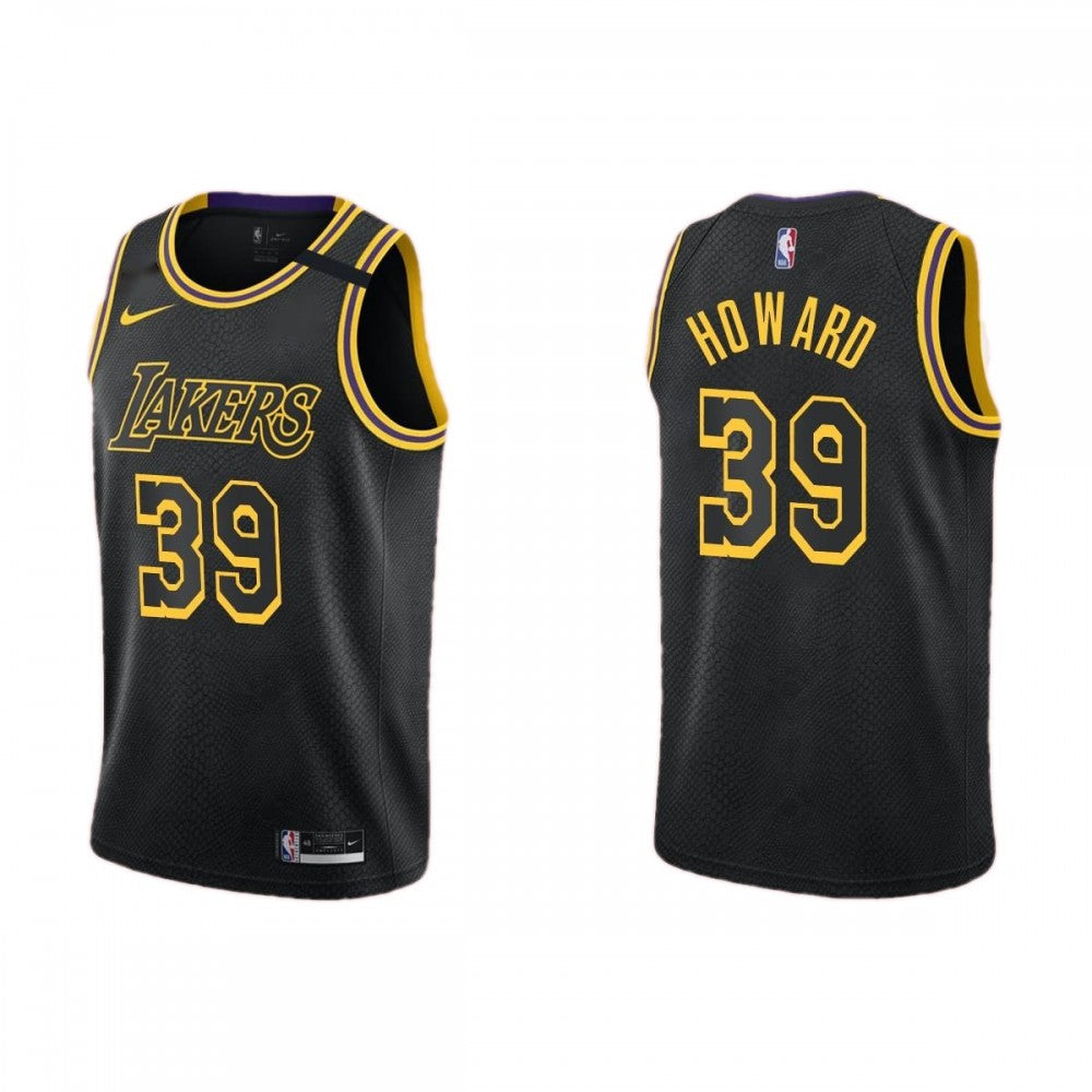Men's Los Angeles Lakers Dwight Howard #39 Nike Black Swingman NBA NBA Jersey - City Edition