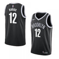 Men's Brooklyn Nets Devin Harris #12 Nike Black 2021 Swingman NBA NBA Jersey - Icon Edition