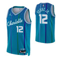 Men's Charlotte Hornets Kelly Oubre #12 Nike Blue 2021/22 Swingman NBA NBA Jersey - City Edition