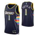 Men's Denver Nuggets Porter Jr #1 Nike Navy 2021/22 Swingman NBA NBA Jersey - City Edition