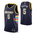 Men's Denver Nuggets Will Barton #5 Nike Navy 2021/22 Swingman NBA NBA Jersey - City Edition