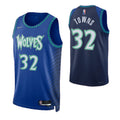 Men's Minnesota Timberwolves Towns #32 Nike Blue 2021/22 Swingman NBA NBA Jersey - City Edition