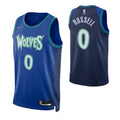 Men's Minnesota Timberwolves D'Angelo Russell #0 Nike Blue 2021/22 Swingman NBA NBA Jersey -City Edition