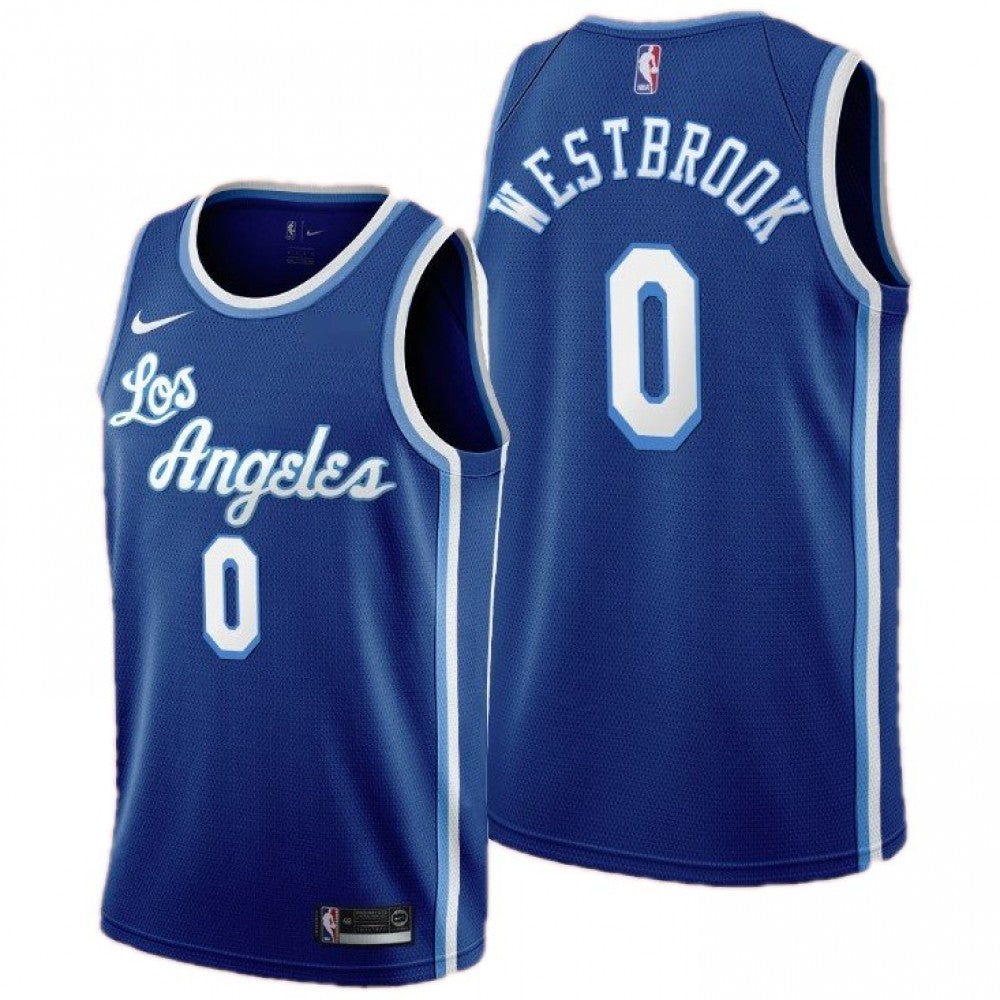 Men's Los Angeles Lakers Russell Westbrook #0 Nike Blue Swingman NBA NBA Jersey - Classic Edition