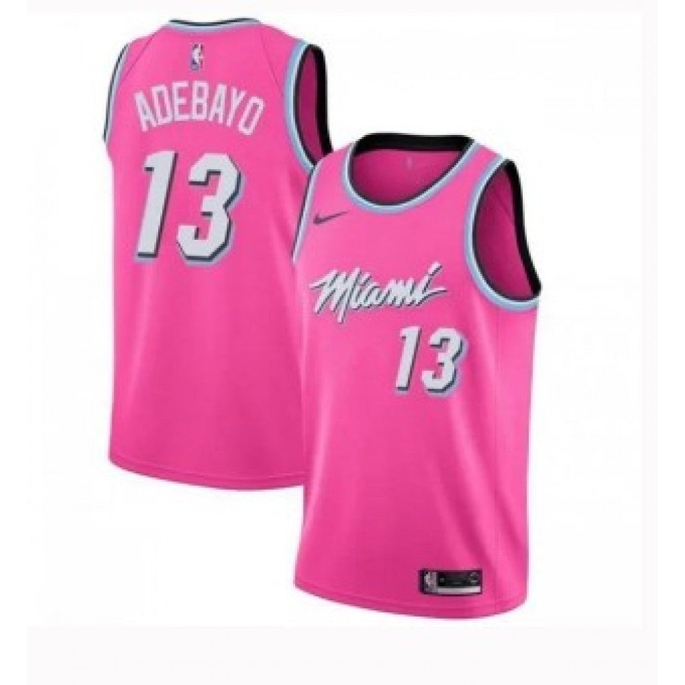 Men's Miami Heat Bam Adebayo #13 Pink 19-20 Swingman NBA Jersey - City  Edition