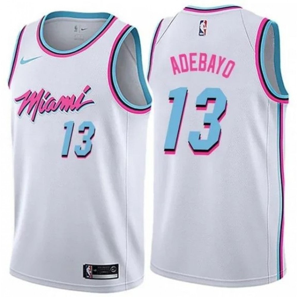 Men's Miami Heat Bam Adebayo #13 White 19-20 Swingman NBA Jersey - City  Edition