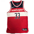Men's Washington Wizards Kyle Kuzma #33 Nike Red 2021/22 Swingman NBA NBA Jersey - Icon Edition