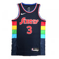 Men's Philadelphia 76ers Allen Iverson #3 Nike Navy 2021/22 Swingman NBA NBA Jersey - City Edition