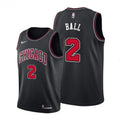 Men's Chicago Bulls Lonzo Ball #2 Nike Black Swingman NBA Jersey - Statement Edition