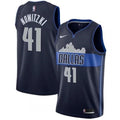 Men's Dallas Mavericks Dirk Nowitzki #41 Nike Blue Swingman NBA Jersey