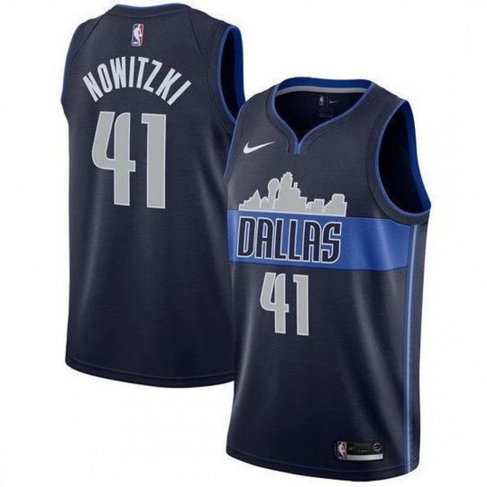 Men's Dallas Mavericks Dirk Nowitzki #41 Nike Blue Swingman NBA Jersey
