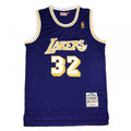Men's Los Angeles Lakers Magic Johnson #32 Purple 84-85 Hardwood Classics NBA Jersey