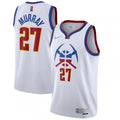 Men's Denver Nuggets Jamal Murray #27 Nike White 2020/21 Swingman Player NBA Jersey C Earned Edition