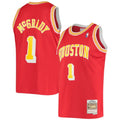 Men's Houston Rockets Tracy McGrady #1 Throwback Red 04-05 Hardwood Classics Swingman NBA Jersey